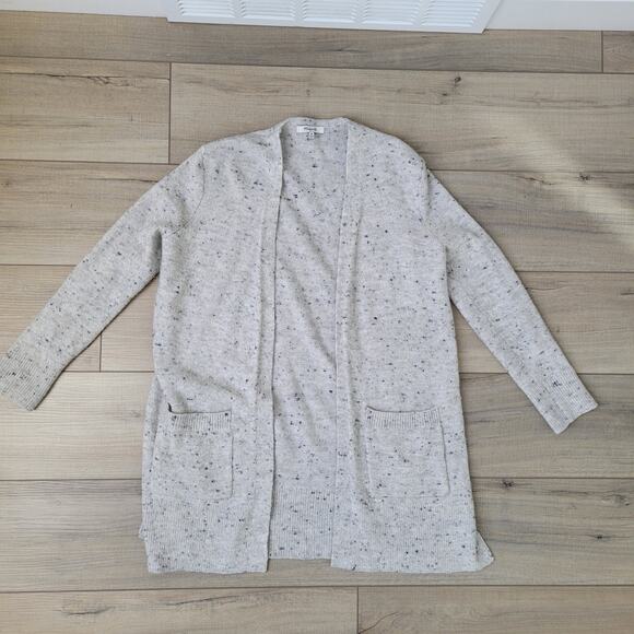 Madewell Donegal Kent Open Cardigan Speckled Wool Blend Cardigan Sweater Sz XS - Picture 8 of 9